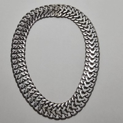 Vintage Taxco Mexico Sterling Silver Wide Heavy Chain Necklace 20mm Wide 118gms | eBay | eBay US