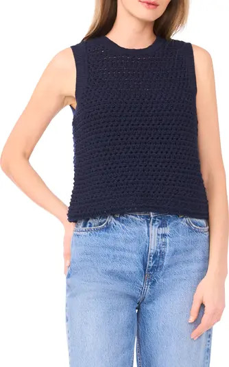 1.STATE Open Stitch Cotton Blend Sweater Tank | Nordstromrack | Nordstrom Rack