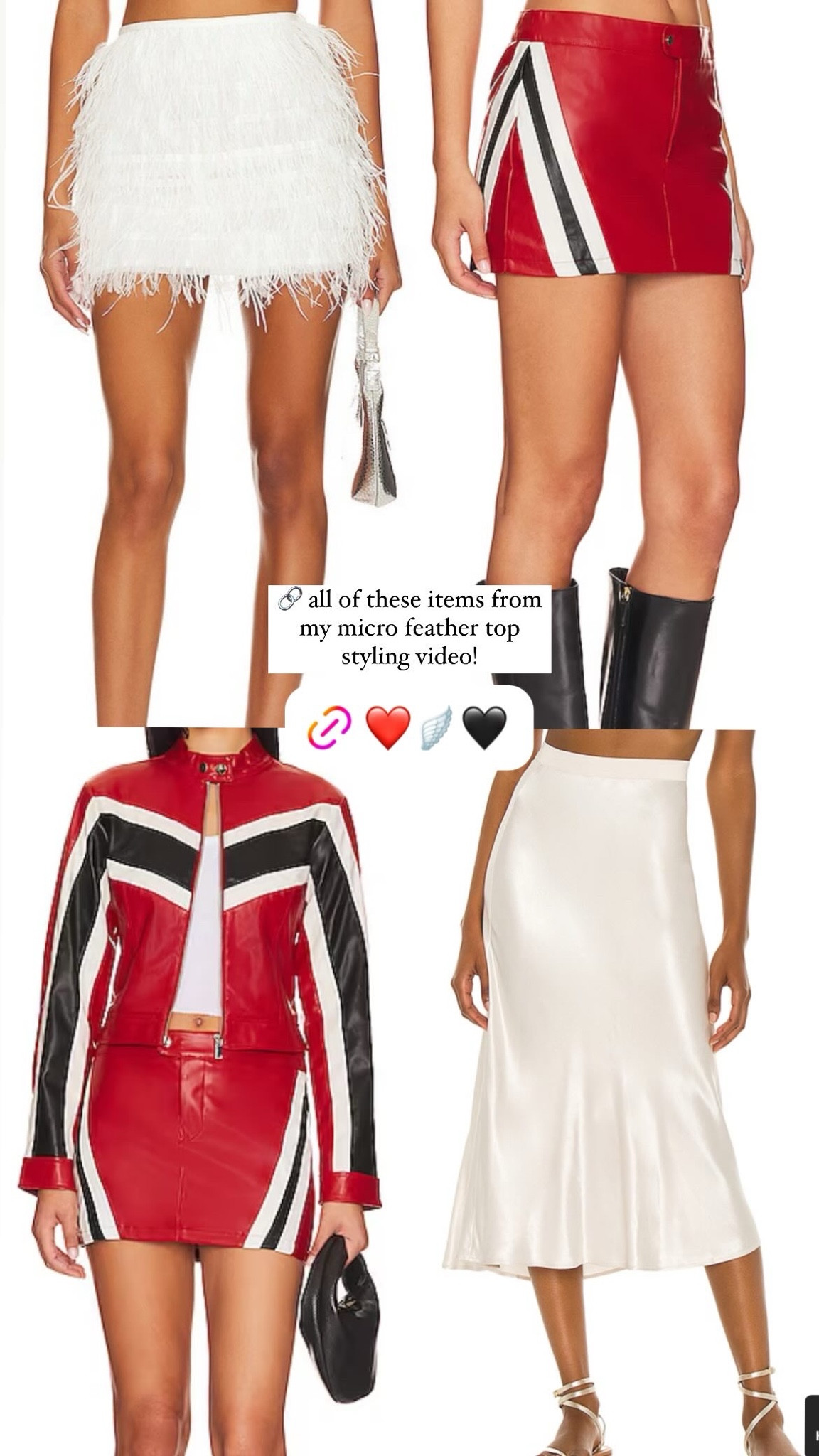 Skirts and jackets from my micro feather top styling video! 

#LTKGiftGuide #LTKCyberWeek #LTKSeasonal