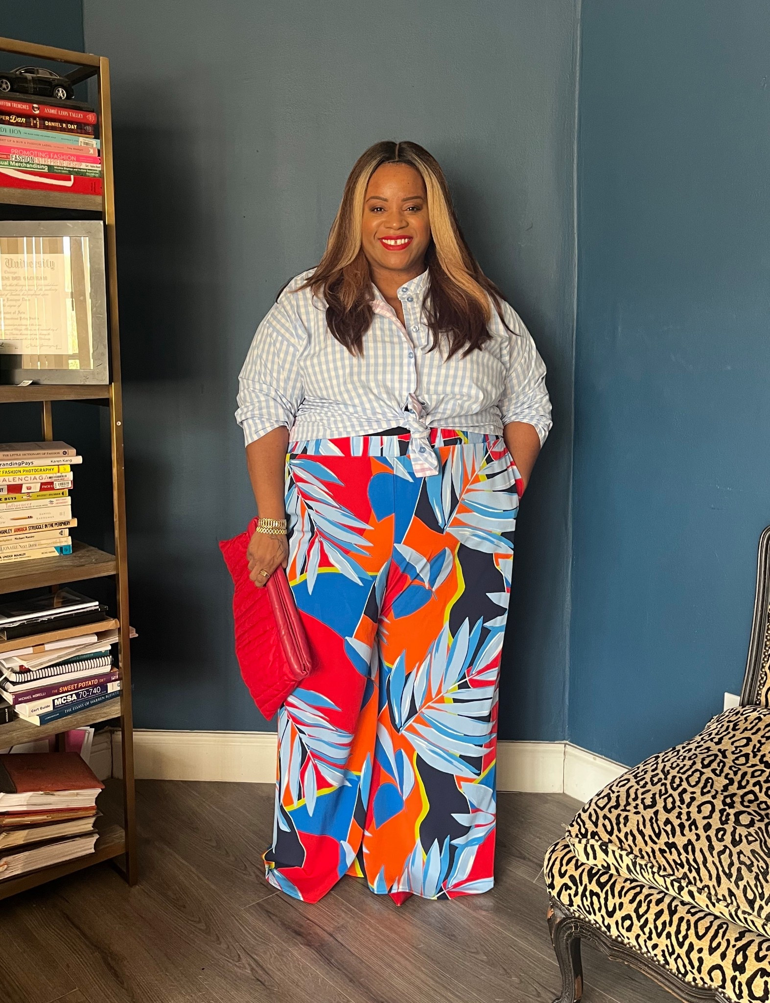 Striped top + Print Wide Pant

#LTKOver40 #LTKPlusSize #LTKootd