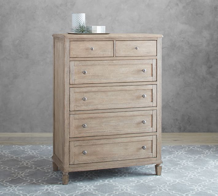 Sausalito 6-Drawer Tall Dresser | Pottery Barn (US)