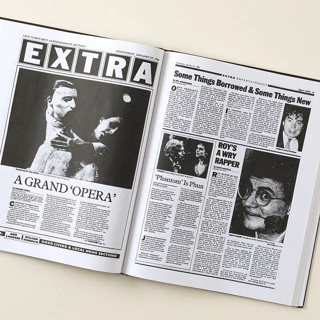 Personalized Broadway Musicals History Book | UncommonGoods