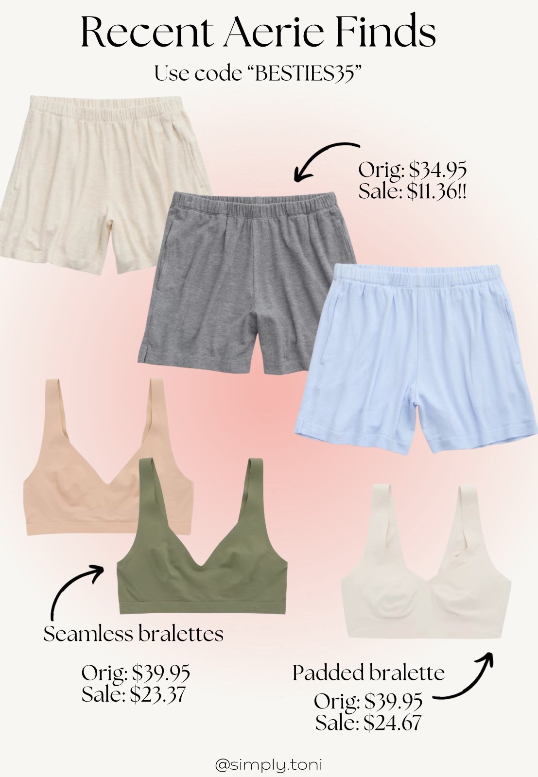 Recent aerie order! I need all of the comfy bralettes and shorts right now! Aerie // boxer shorts // seamless bralettes 

#LTKFindsUnder100 #LTKFindsUnder50 #LTKSpringSale