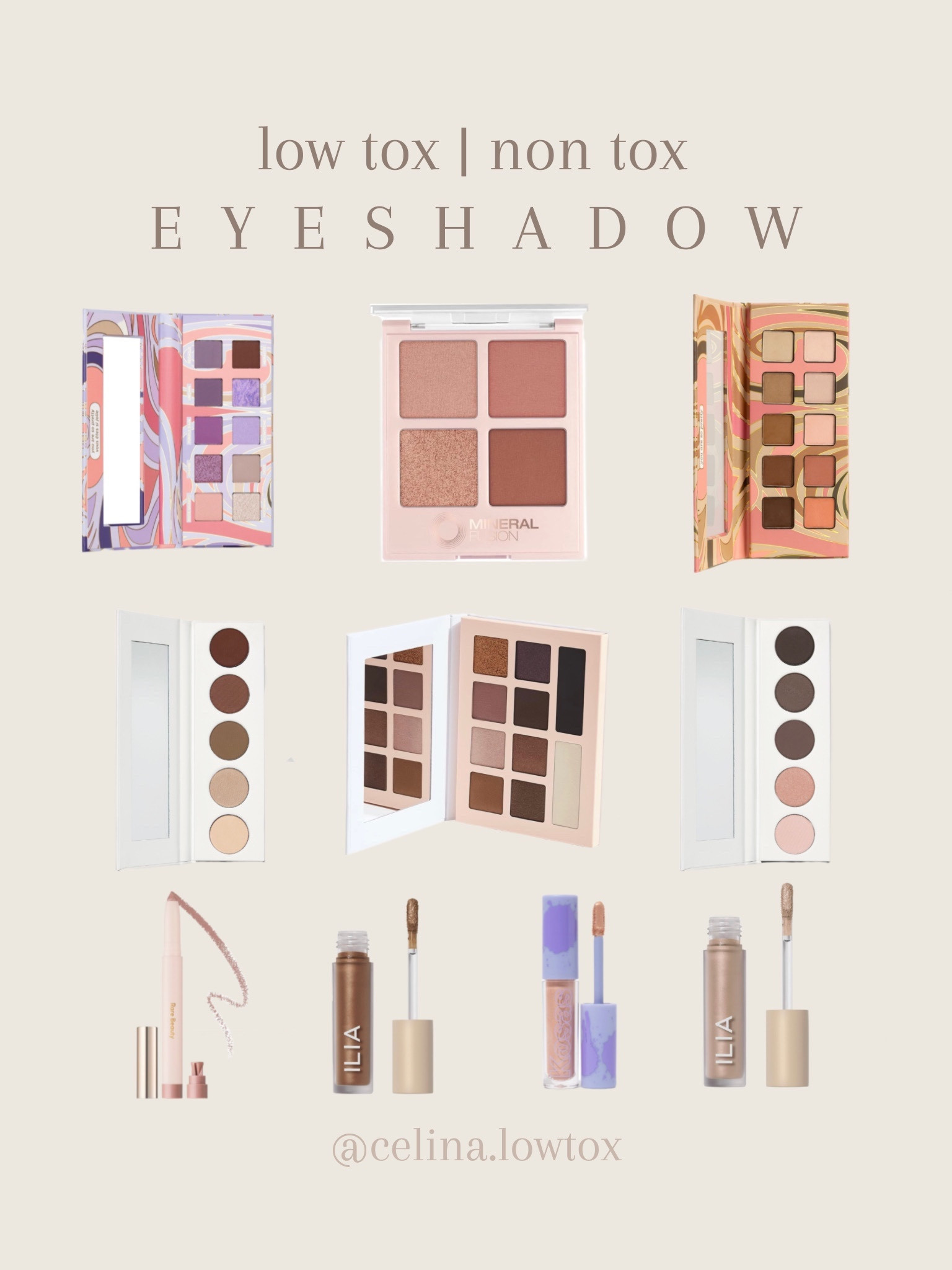 low toxic + non toxic eyeshadow options ☺️ #lowtox #nontoxic #cleanbeauty #eyeshadow #lowtoxic #lowtoxhome 

#LTKbeauty #LTKSeasonal #LTKstyletip