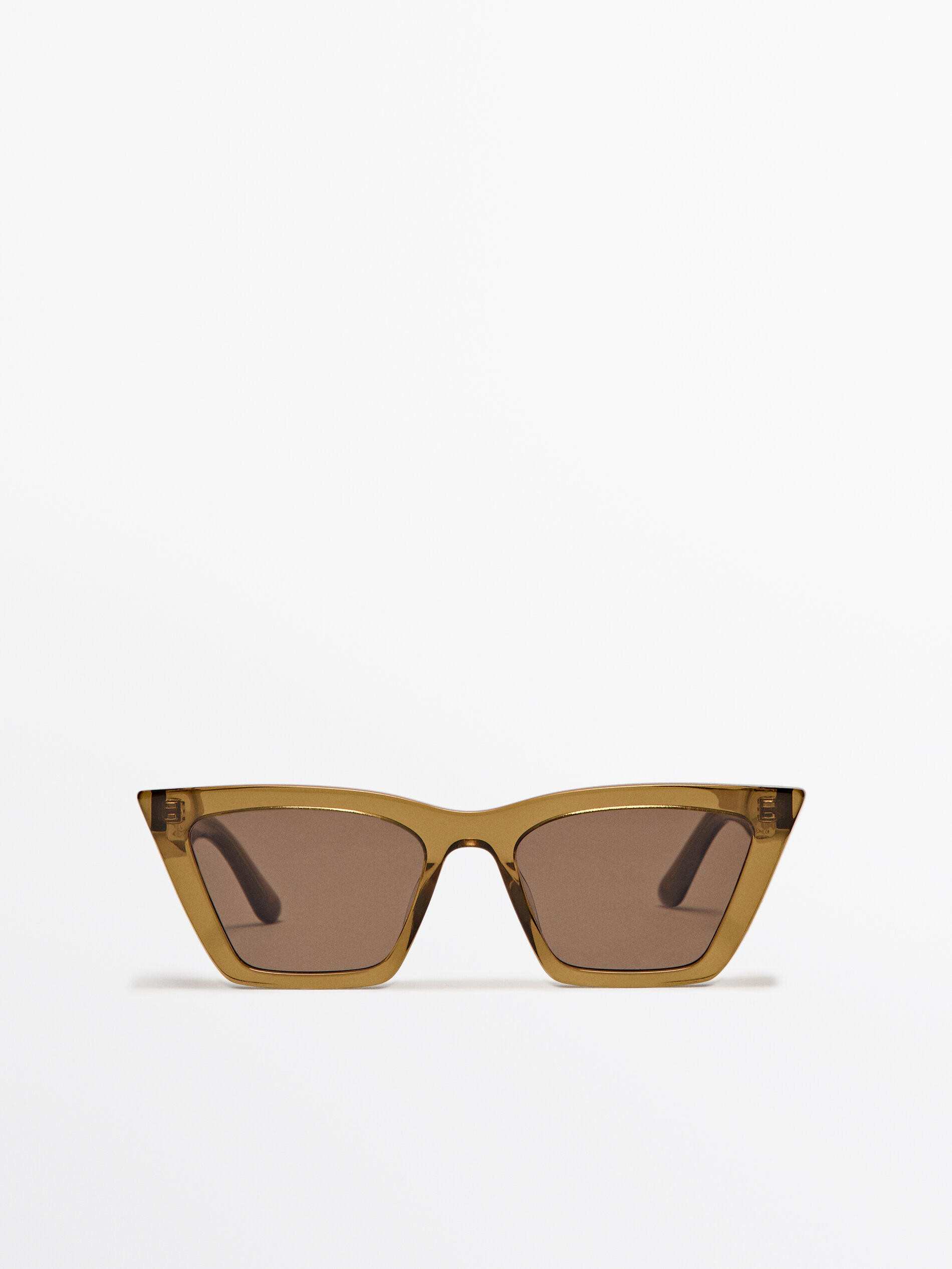 Translucent square sunglasses | Massimo Dutti UK