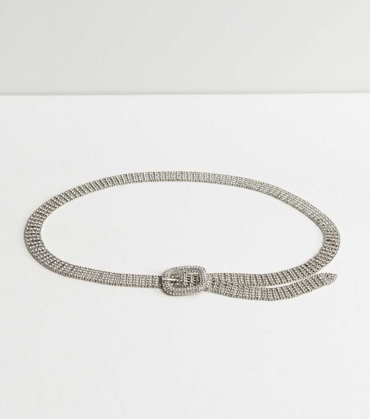 Silver Diamanté Chain Belt | New Look | New Look (UK)