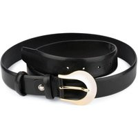 Black Belt Gold Buckle Womens - Western Belts For Ladies Jeans Women | Etsy (UK)