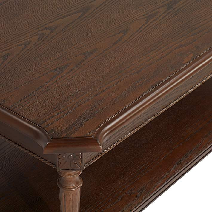 Pullman 48" Wide Distressed Walnut Wood Coffee Table | Lamps Plus