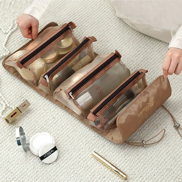VONTER 4 In 1 Separable Multifunction Travel Makeup Storage Bag For Girl | Portable Transparent P... | Walmart (US)