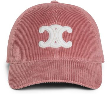 Triomphe baseball cap in corduroy - CELINE | 24S US