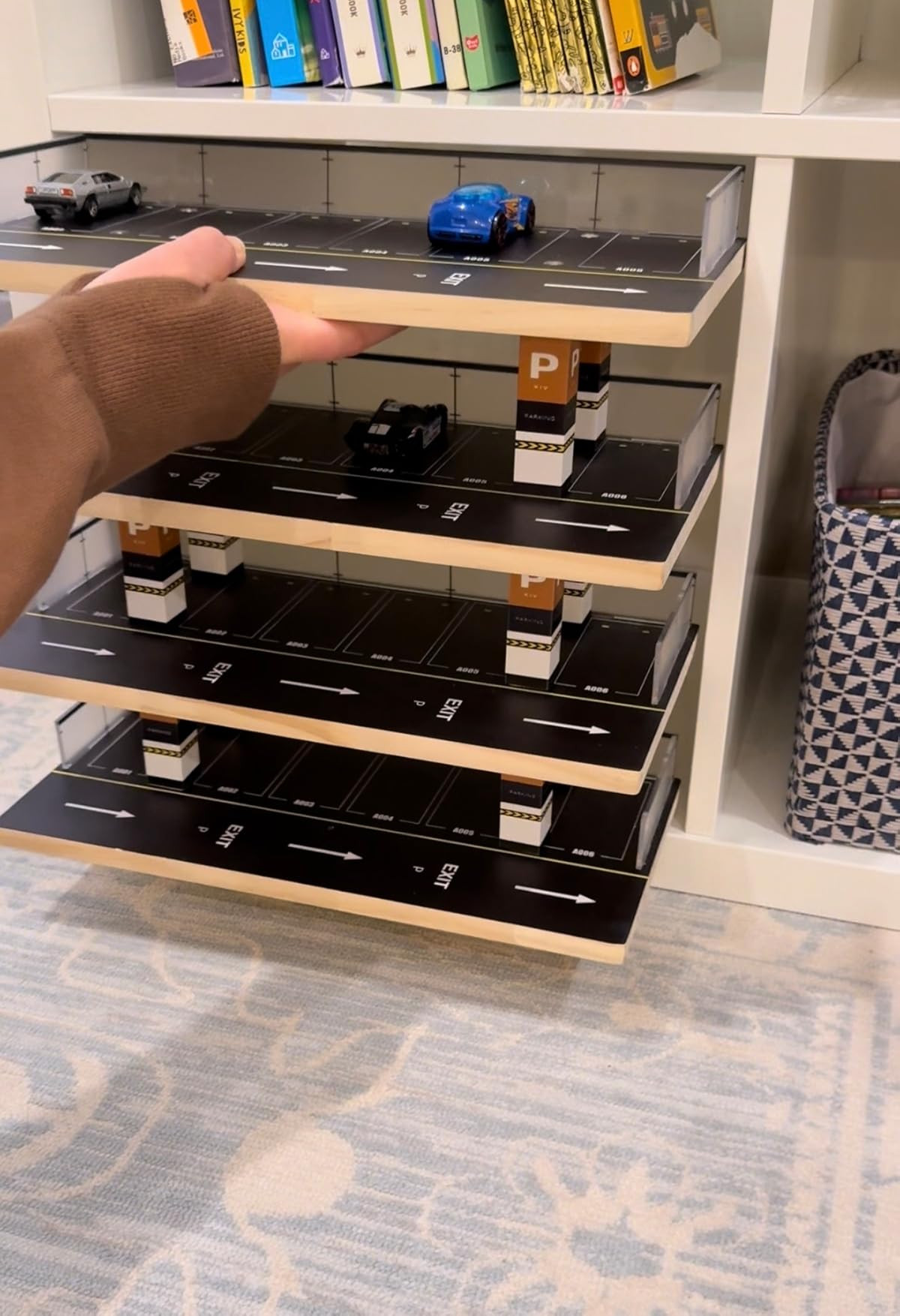 Wooden Toy Car Garage Display | Amazon (US)