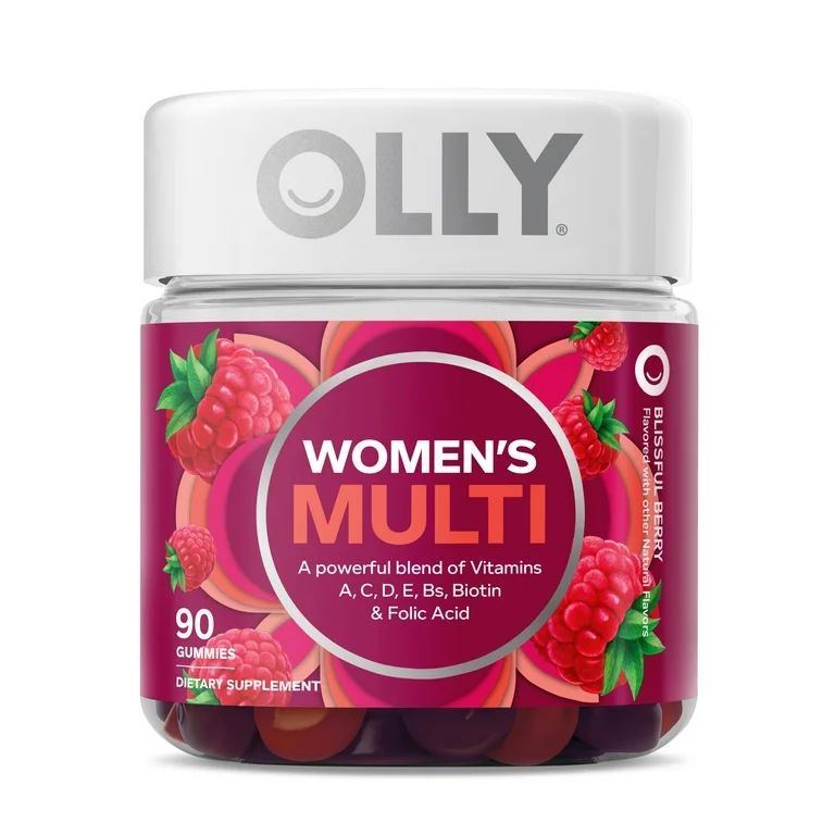 OLLY Women's Multivitamin Gummy, Health & Immune Support, Berry, 90 Ct | Walmart (US)