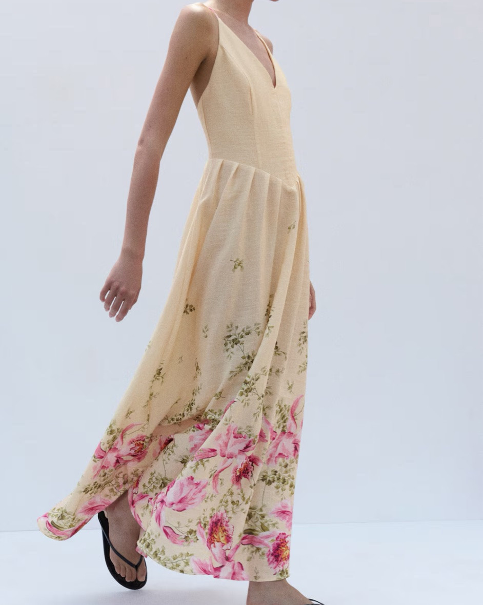 Yellow and pink floral print open back maxi dress

#LTKSeasonal