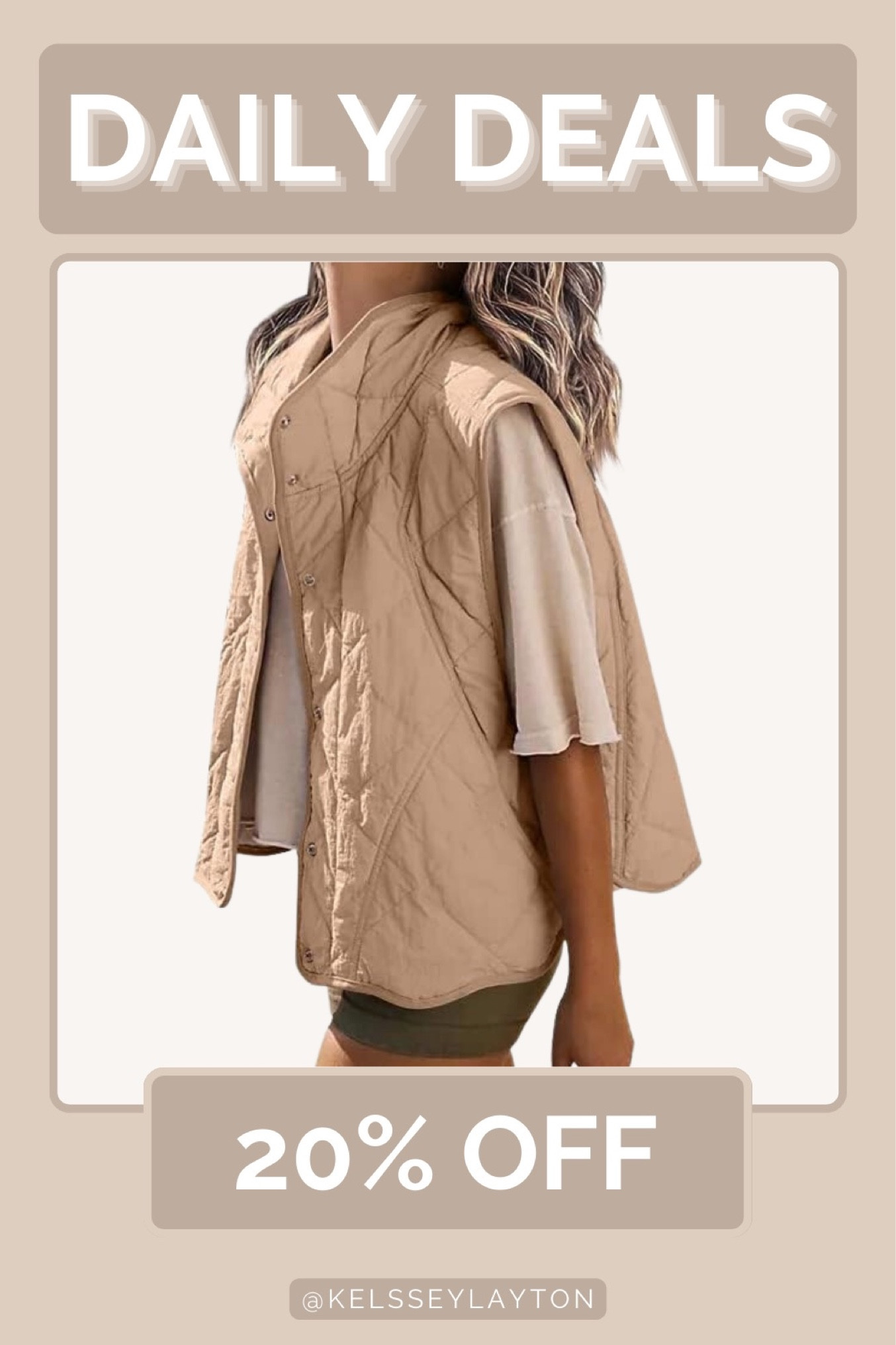 Amazon daily deal, vest on sale 

#LTKsalealert #LTKfindsunder50 #LTKSeasonal