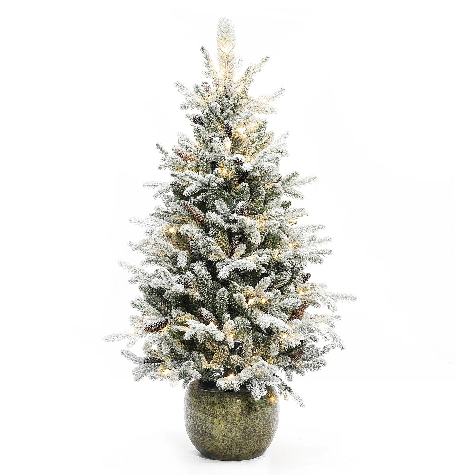 4.5' Lighted Pine Christmas Tree | Wayfair North America
