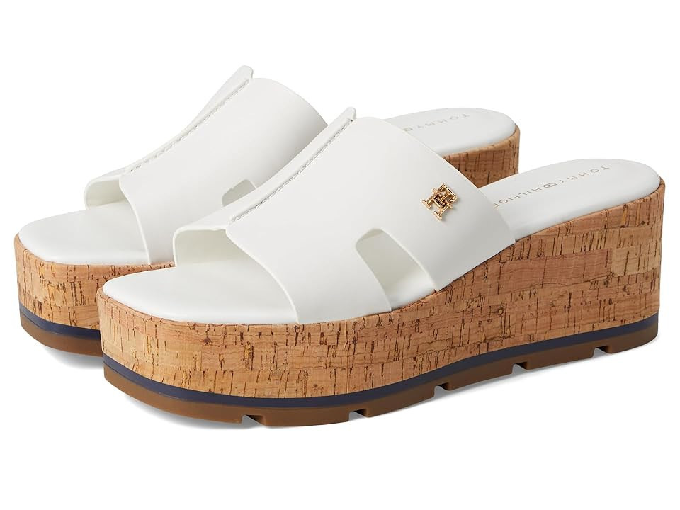 Tommy Hilfiger Heliena Women's Dress Sandals White : 9.5 M, Synthetic | Zappos