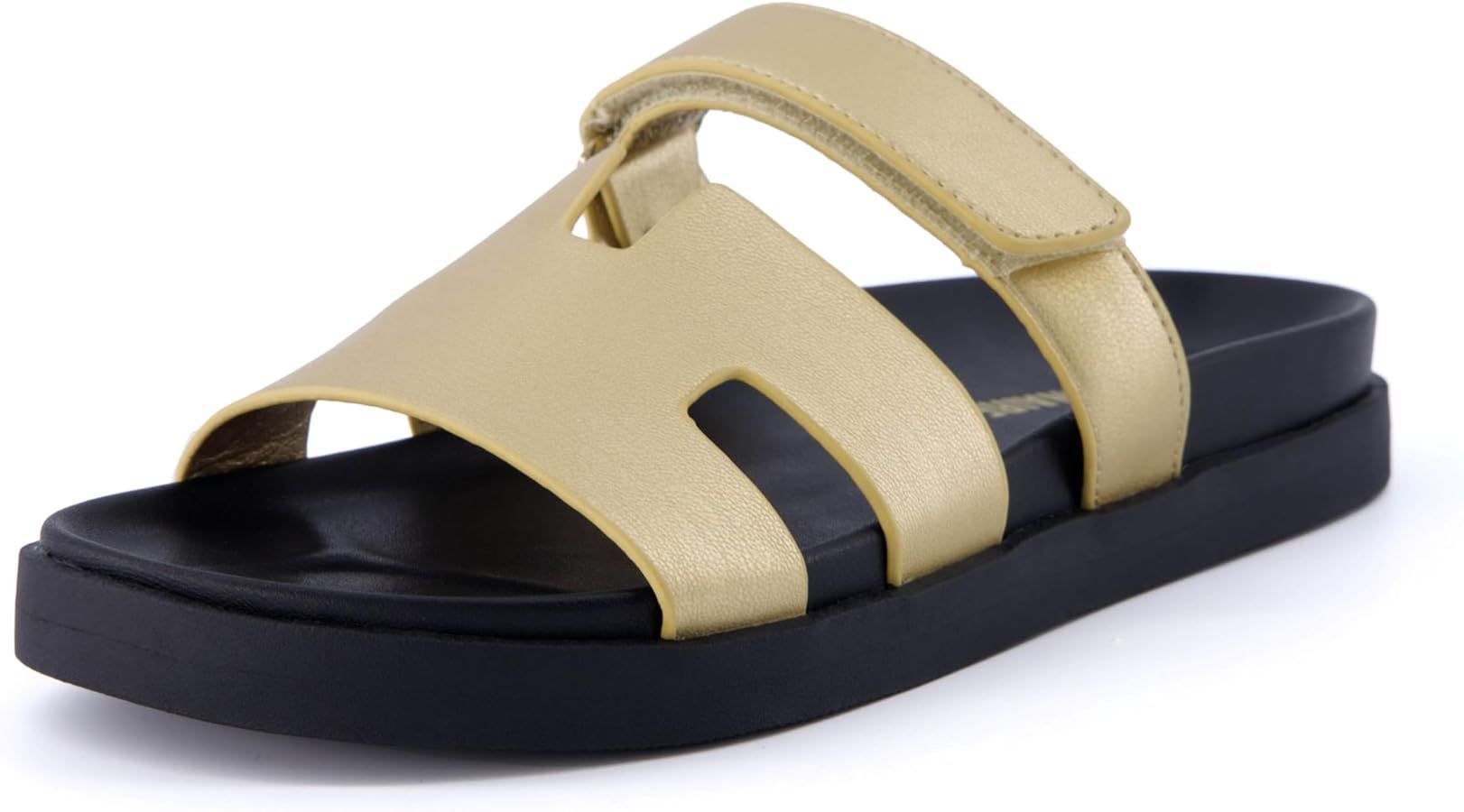 CUSHIONAIRE Women's Lotto footbed sandal with +Comfort, Wide Widths Available | Amazon (US)