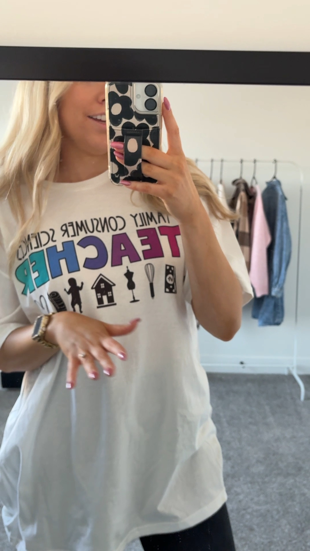 try on filmed last year! family consumer sciences teacher tee! I sized up for an oversized fit 

| FCS Teacher | teacher tees

