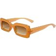 SOJOS Retro 90s Nude Rectangle Sunglasses Womens Mens SJ2160 | Trendy Chunky Glasses Square UV400... | Amazon (US)