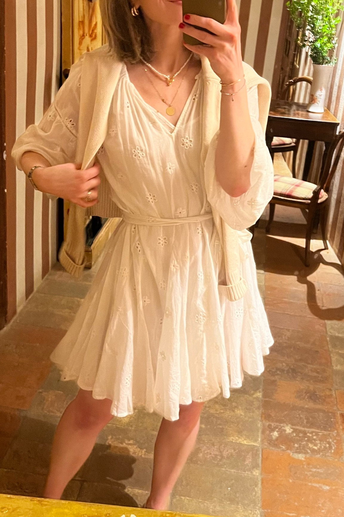 White eyelet mini dress for summer 

#LTKstyletip