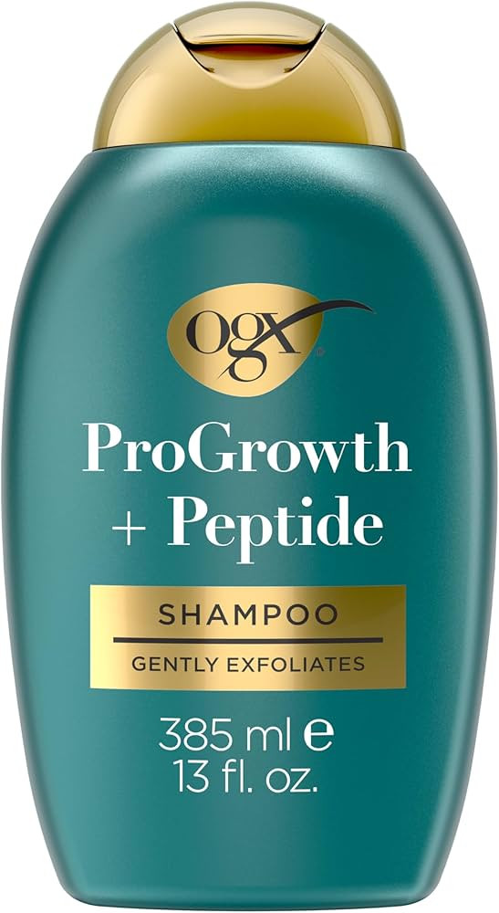 OGX ProGrowth + Peptide Clarifying Shampoo, Gentle Exfoliating Scalp Shampoo Supports Natural Hai... | Amazon (US)