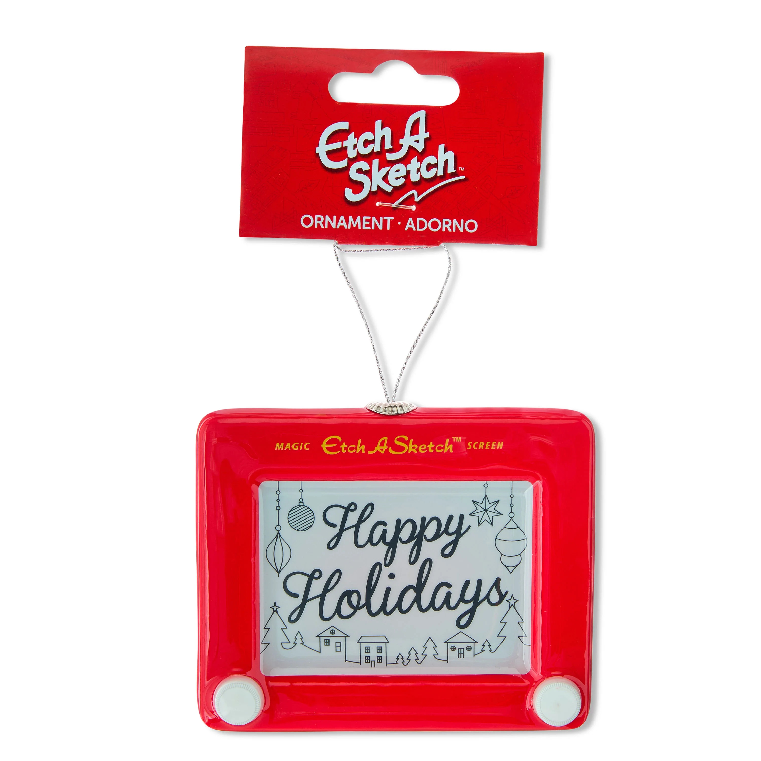 Etch A Sketch Christmas Ornament, 3 inches Tall, Red, Plastic, By Ruz | Walmart (US)