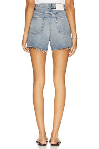 GRLFRND Jules Super High Rise Vintage Short in Wave Hill from Revolve.com | Revolve Clothing (Global)