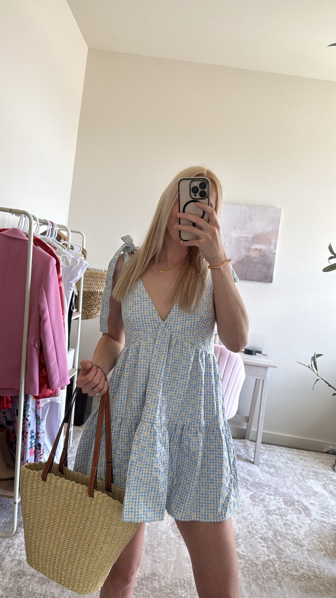 Casual summer dress from @Beginning Boutique US ☀️

This light blue floral mini dress is perfect to wear casually all Summer! Wearing a size 2. Has a comfy oversized fit.

Summer brunch outfit, casual summer dress, casual dresses, summer dresses, light blue dress, farmers market outfit

#LTKdayinmylife #LTKootd