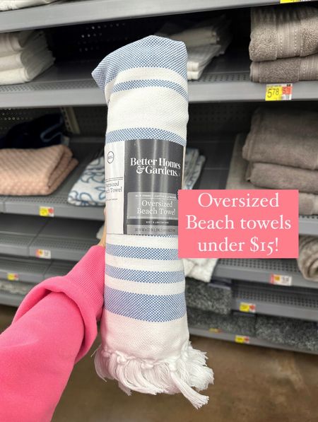 Blue and white beach towels from Walmart 

#LTKsalealert #LTKfindsunder50 #LTKhome