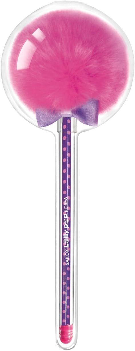 Ooly Sakox Lollypop Pom Pom Ballpen - Dot Berry Pink - Black Ink Pen | Amazon (US)