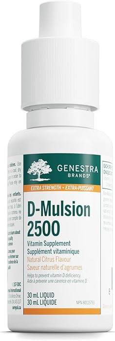 Genestra Brands D-Mulsion 2500 | Helps to Prevent Vitamin D Deficiency | 30 ml | Natural Citrus F... | Amazon (CA)