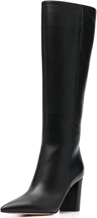 MUCCCUTE Women's Rhinestone Ankle Boots Point-Toe Block Chunky Heel Sparkly Party Wedding Booties... | Amazon (US)