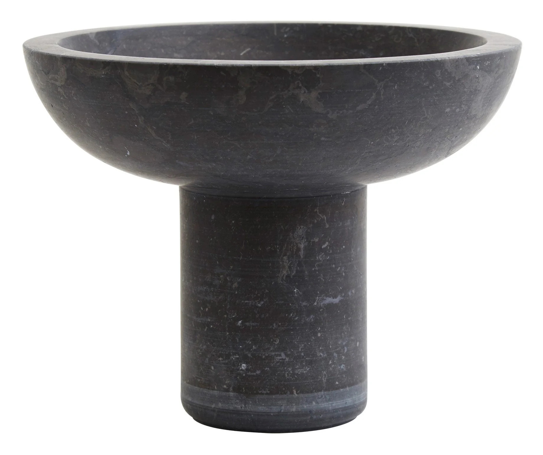 Black Marble Footed Bowl | Jayson Home