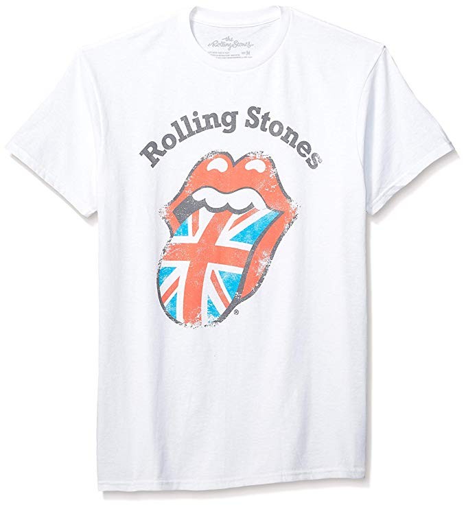 Rolling Stones Men's Classic Tongue UK Short Sleeve Shirt | Amazon (US)