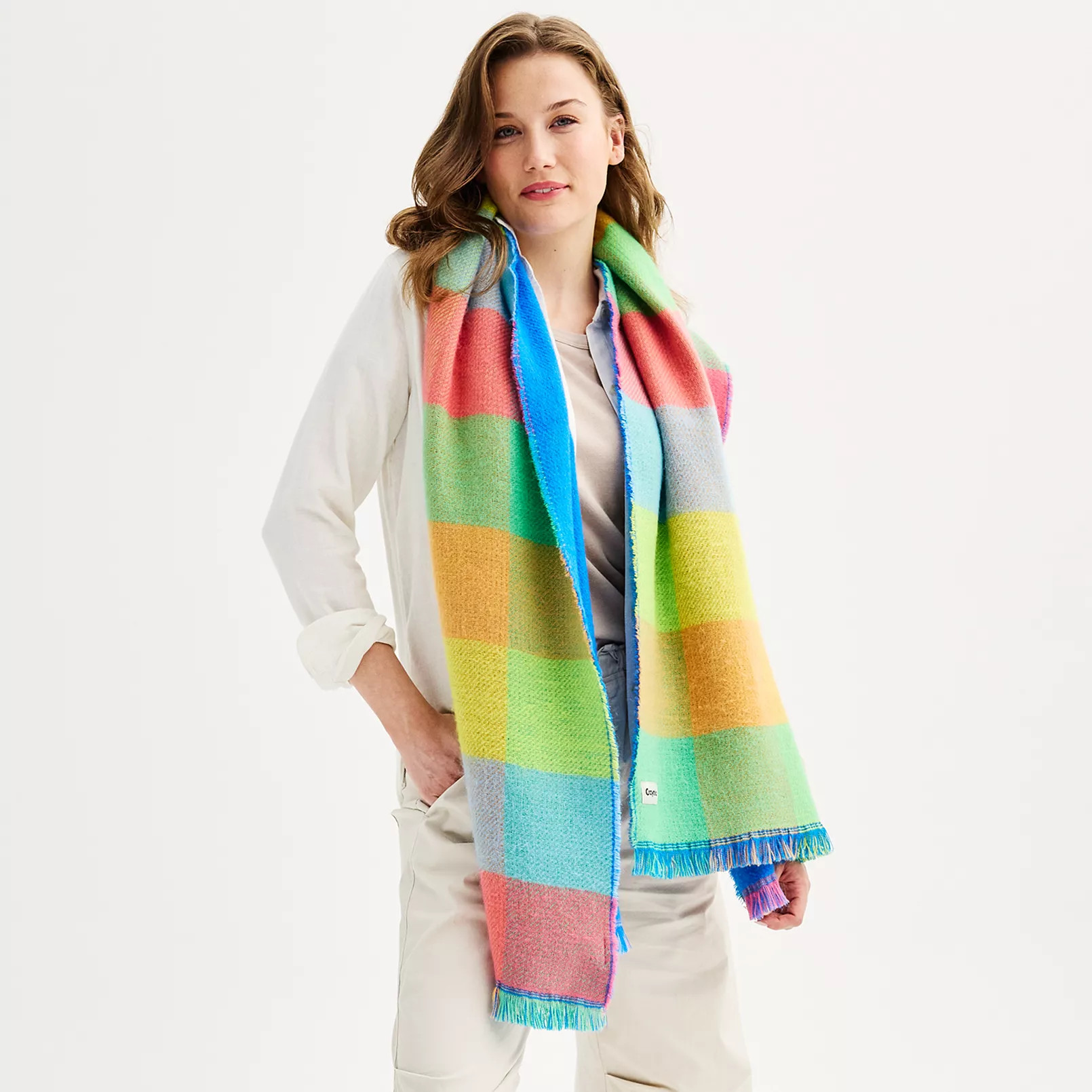 Crayola® X Kohl's Plaid Blanket Scarf | Kohl's