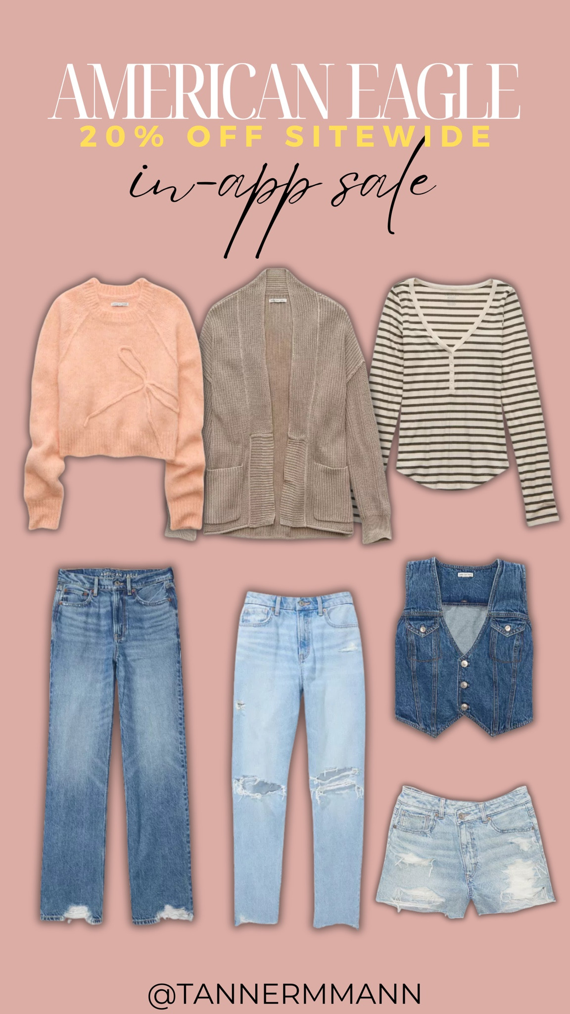 American Eagle 20% Off Siteside with LTK In-App Sale Code “FALL20LTK" #jeans

#LTKStyleTip #LTKFindsUnder50 #LTKFallSale