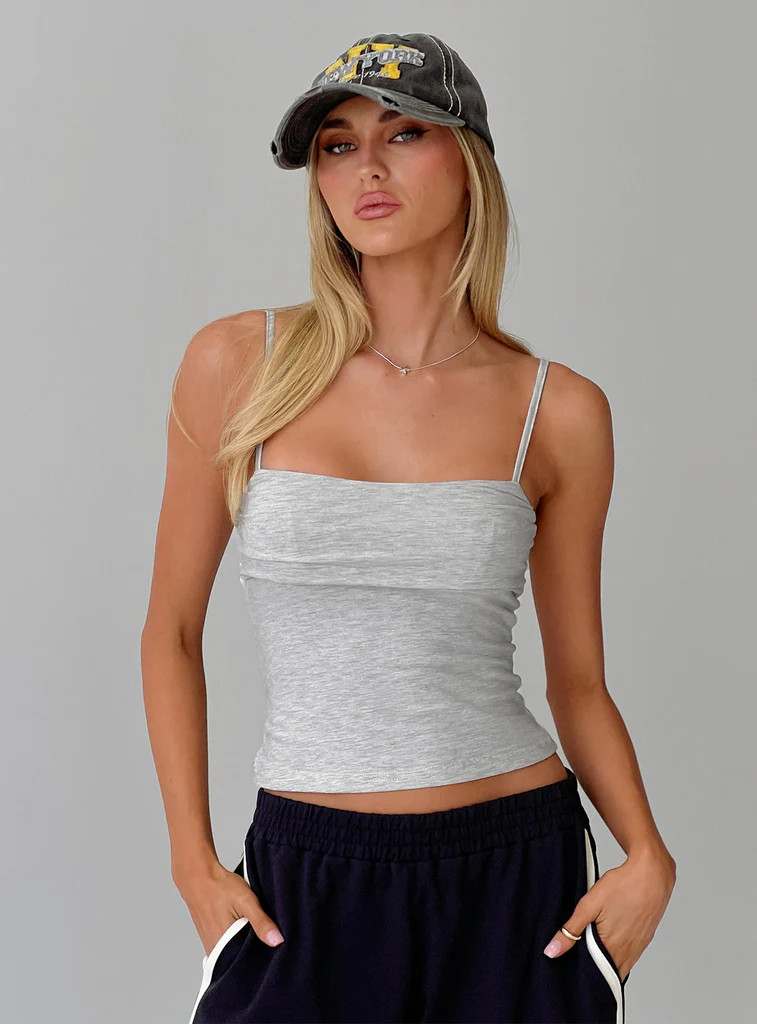 Race My Mind Top Grey Marle | Princess Polly US