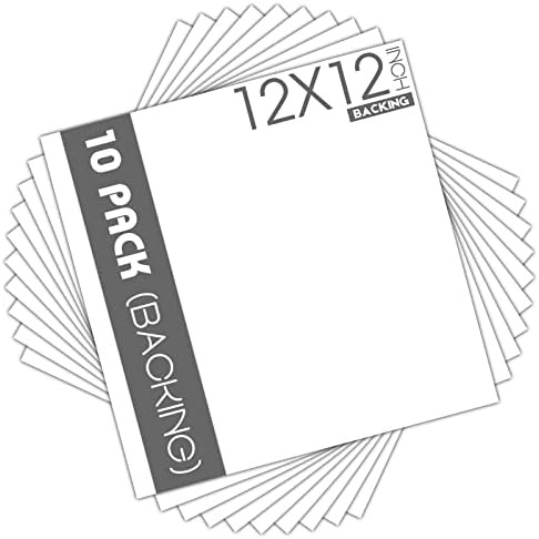 Mat Board Center 12x12 Backing Boards, 10 Pack White Backboards for Frames | Amazon (US)