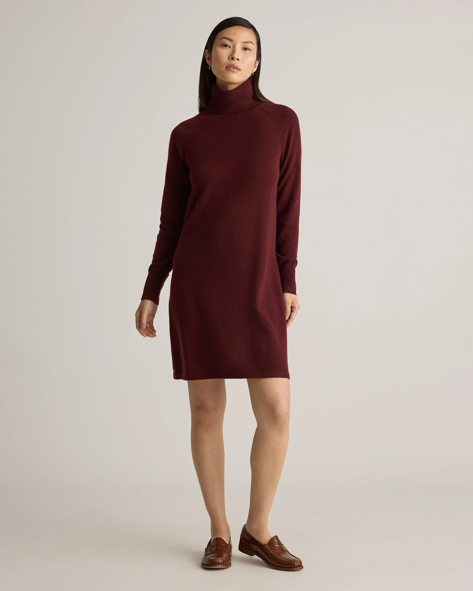 Mongolian Cashmere Turtleneck Sweater Dress | Quince