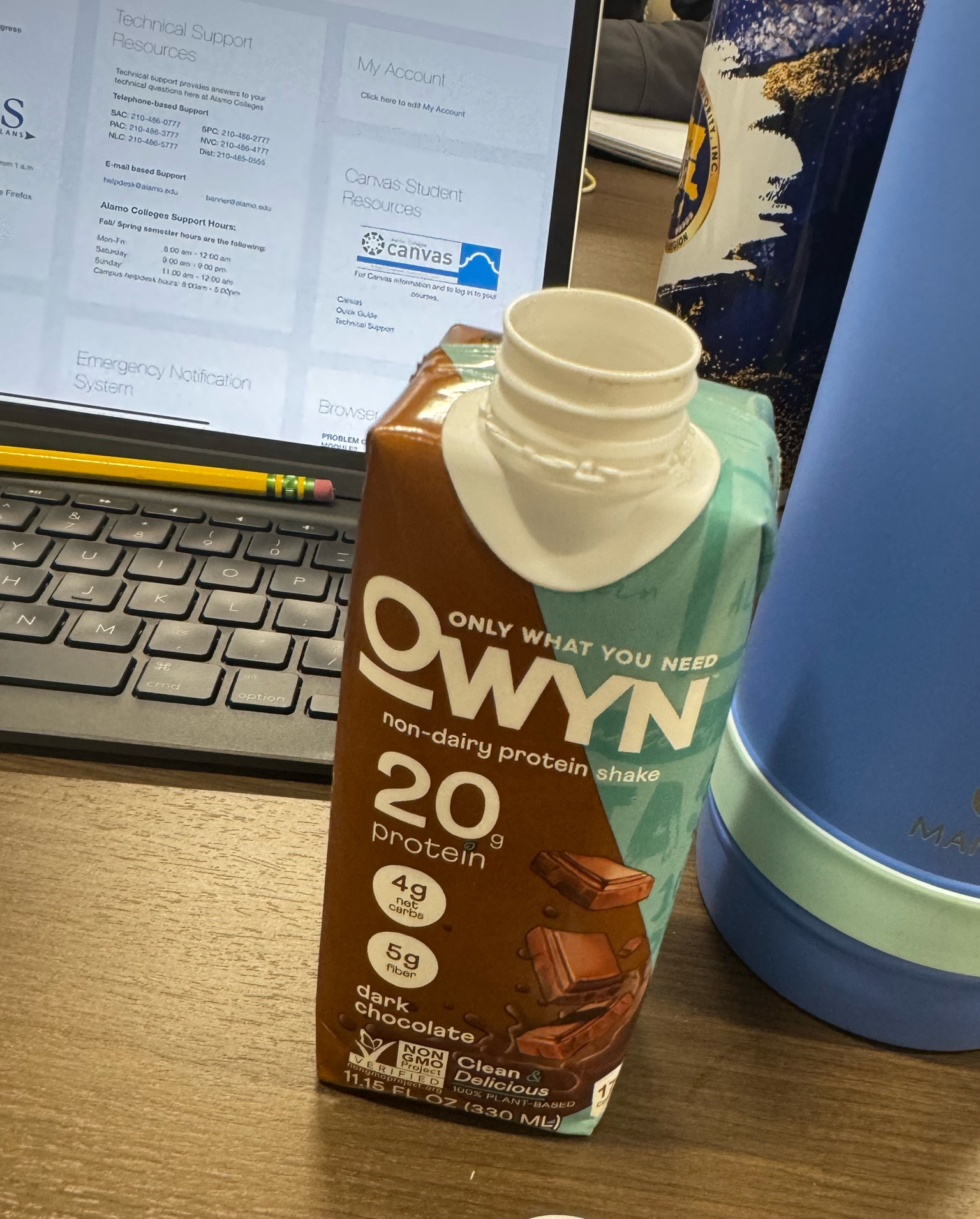 Vegan protein shake. Love it! I had started on the vanilla but this is great too!

Great for on the go and I take them to schooll

#LTKFitness