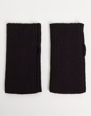 ASOS DESIGN palm warmer gloves in black | ASOS (Global)