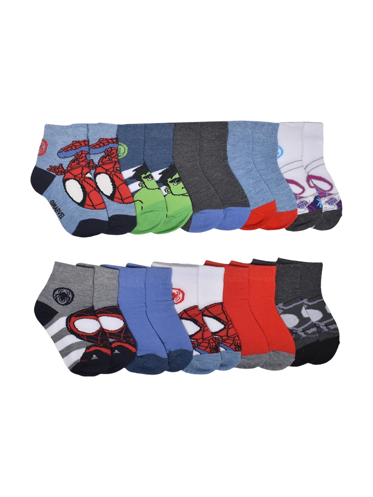 Character Toddler Ankle Socks, 10-Pack, Sizes 12M-5T | Walmart (US)