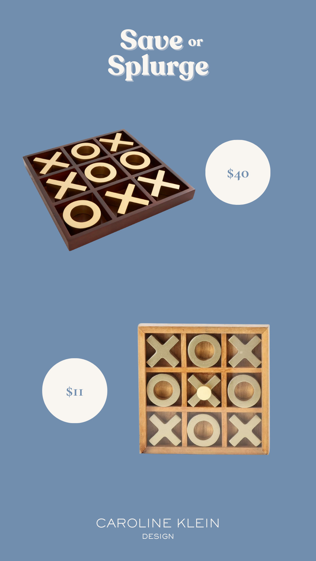 Save or Splurge: Tic Tac Toe 

 #LTKHome #LTKFindsUnder50