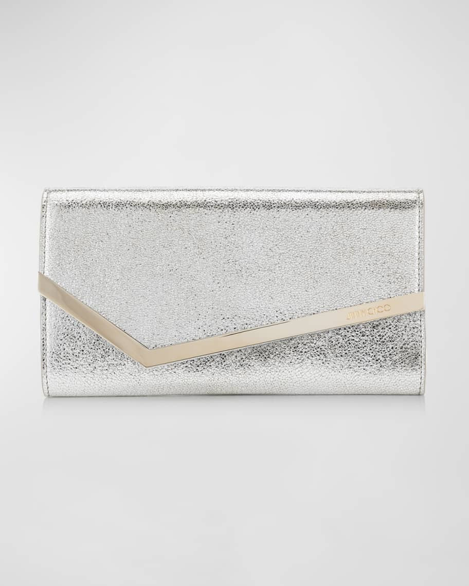 Jimmy Choo Emmie Dusty Glitter Clutch Bag | Neiman Marcus