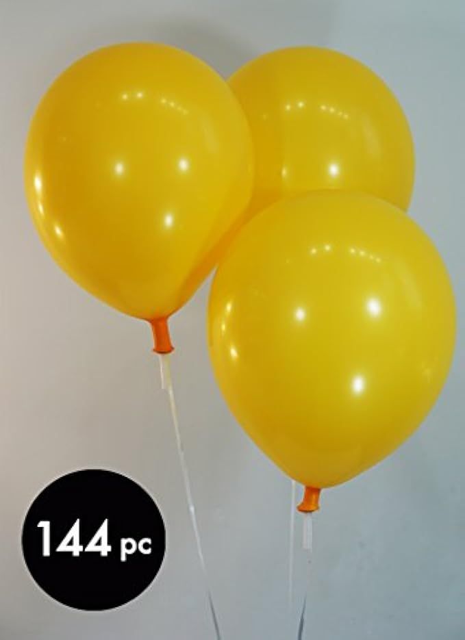 Creative Balloons 12" Latex Balloons - Pack of 144 Piece - Decorator Marigold | Amazon (US)