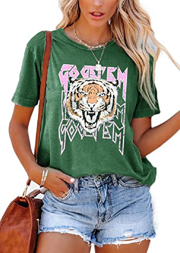 Graphic Tees for Women Short Sleeve Tshirts,Womens Summer Tops Crewneck Shirt Blouse | Amazon (US)