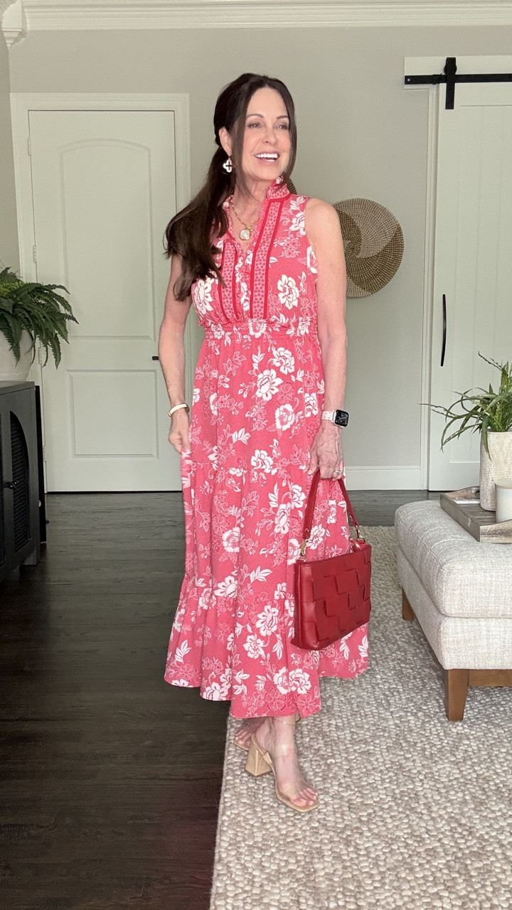 I’m feeling all Americana over here in my red, white and blue midi and maxi dresses.

Both of these dresses can be dressed up or down just by changing out my shoes, jewelry, hairstyle and more.

They’re both comfortable and affordable too. Great for brunch, parties and even a summer wedding or bridal shower.

I’m wearing size 4 petite in the red dress and size 4 standard in the blue and white striped dress.

Use code PICKEDBYML15 for 15% off.

Thanks to @maggylondon for gifting me the fabulous dresses!

#LTKPetite #LTKOver40 #LTKWedding