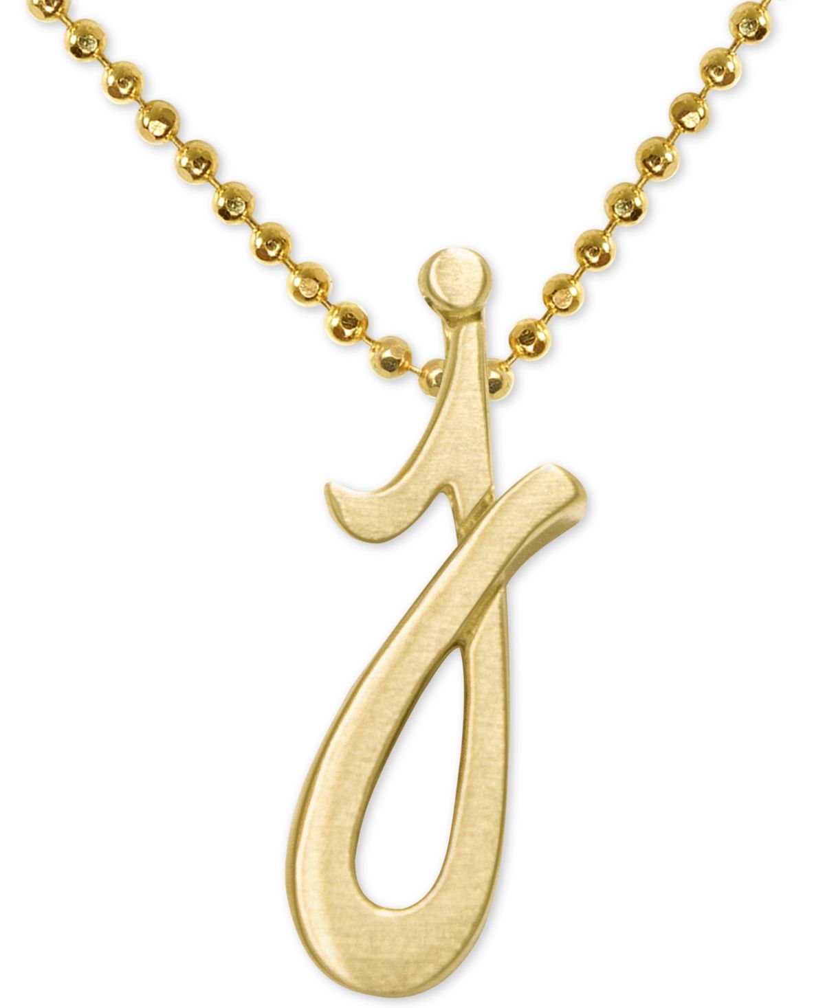 Alex Woo Scripted Initial 16" Pendant Necklace in 14k Gold | Macys (US)