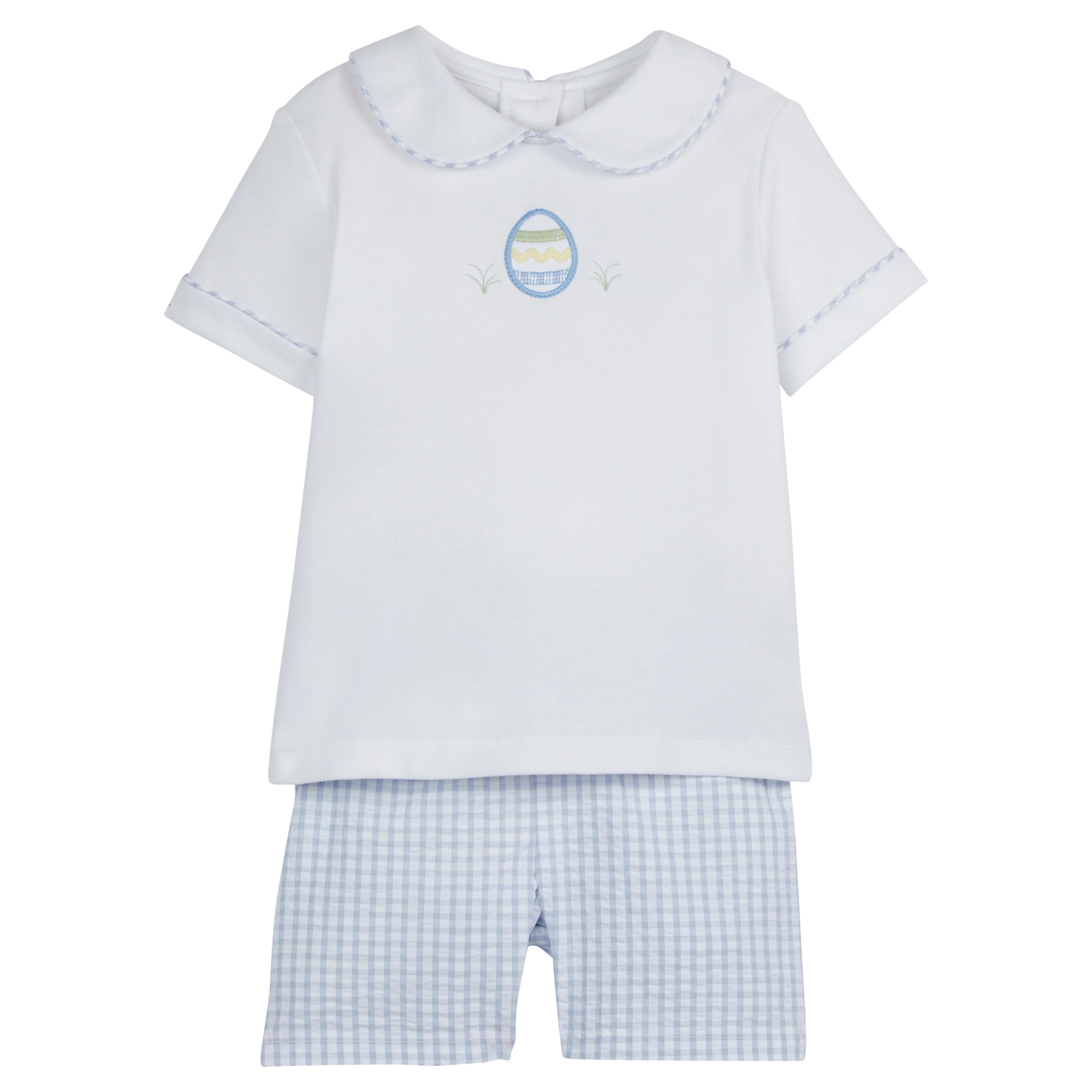 Easter Egg Short Set - Little Boy Seersucker Outfit | Little English