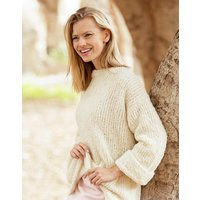 Oversized Alpaca Bouclé Sweater - Creamy Knit Jumper | Xs Xxl | Etsy (US)